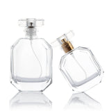 Octagan glass perfume bottle customized color