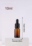 5ML, 10ML, 20ML, 25ML, 30ML, 50ML and 100ML Amber Glass Dropper Bottles with Tapered Glass Droppers