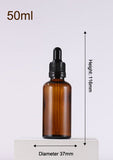 5ML, 10ML, 20ML, 25ML, 30ML, 50ML and 100ML Amber Glass Dropper Bottles with Tapered Glass Droppers