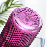 Colorful Painted Fancy Soap Dispenser, Glass Dots Bottle With Stainless Steel Soap Dispenser Pump