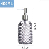 Colorful Painted Fancy Soap Dispenser, Glass Dots Bottle With Stainless Steel Soap Dispenser Pump