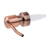 stainless steel soap dispenser pump, antique copper color