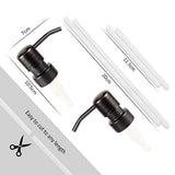 straws for bronze color soap dispenser pumps, 11.5cm and 20cm lengths, easy to cut to any length