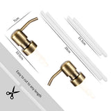 straws for antique brass soap dispenser pump