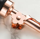 Flower Shape Rose Gold/ Silver/ Golden/Black Stainless Steel Big Output Wine Pourer