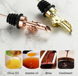 Flower Shape Rose Gold/ Silver/ Golden/Black Stainless Steel Big Output Wine Pourer