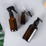 Amber Glass Bottle Boston Bottle Soap Dispenser With Replacable Stainless Steel Pump GB-500