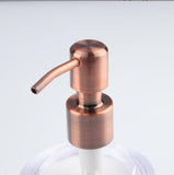 Thin Silver Soap Pump Bottle Dispenser, Kitchen Soap Dispenser Pump Stainless Steel CB-15