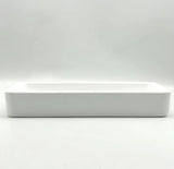 White Quick Dry Diatomite Absorbent Tray, Bathroom Sink Countertop Organizer Tray