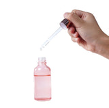 Customized High Quality 5ML, 10ML, 20ML, 25ML, 30ML, 50ML and 100ML Pink Glass Dropper Bottles