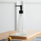 European Style Conical Shape Glass Soap Dispenser with Plastic/ Stainless Steel Pump