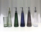 European Style Conical Shape Glass Soap Dispenser with Plastic/ Stainless Steel Pump