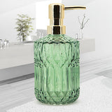 European Style Luxurious Glass Soap Dispenser Toothpaste Holder Soap Dish Set