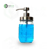 Matte Silver Satin Brushed Metal Soap Pump, Stainless Steel Soap Dispenser Pump CB-05B