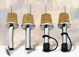 Olive Oil Bottle Pourer Spout Set, Dispensers for Liquor, Vinegar, Syrup or Oils